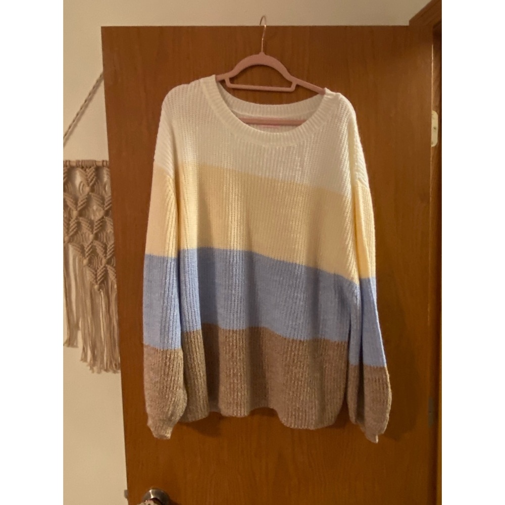 Pink Lily Boutique color-block sweater